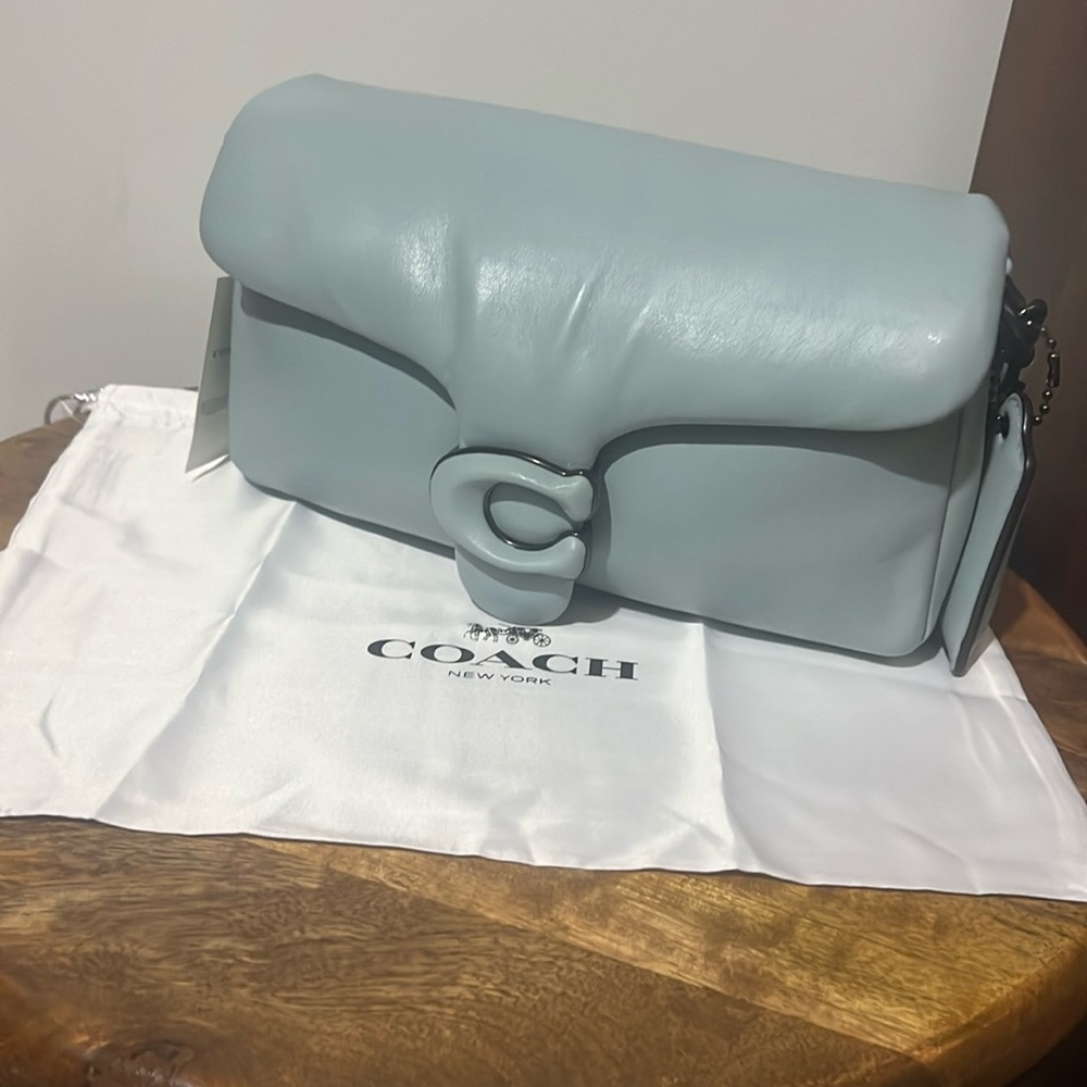 Coach Pillow Tabby 26 in Aqua